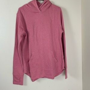 Athletic Works sweatshirt size Large thin sweatshirt hoodie pink basic running